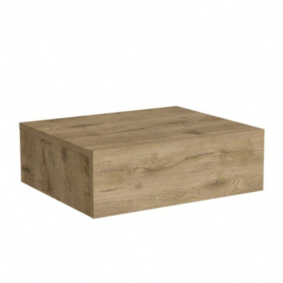 Floating Nightstand 5H, Modern Wall - Mounted Bedside Shelf with Drawer, Macadamia