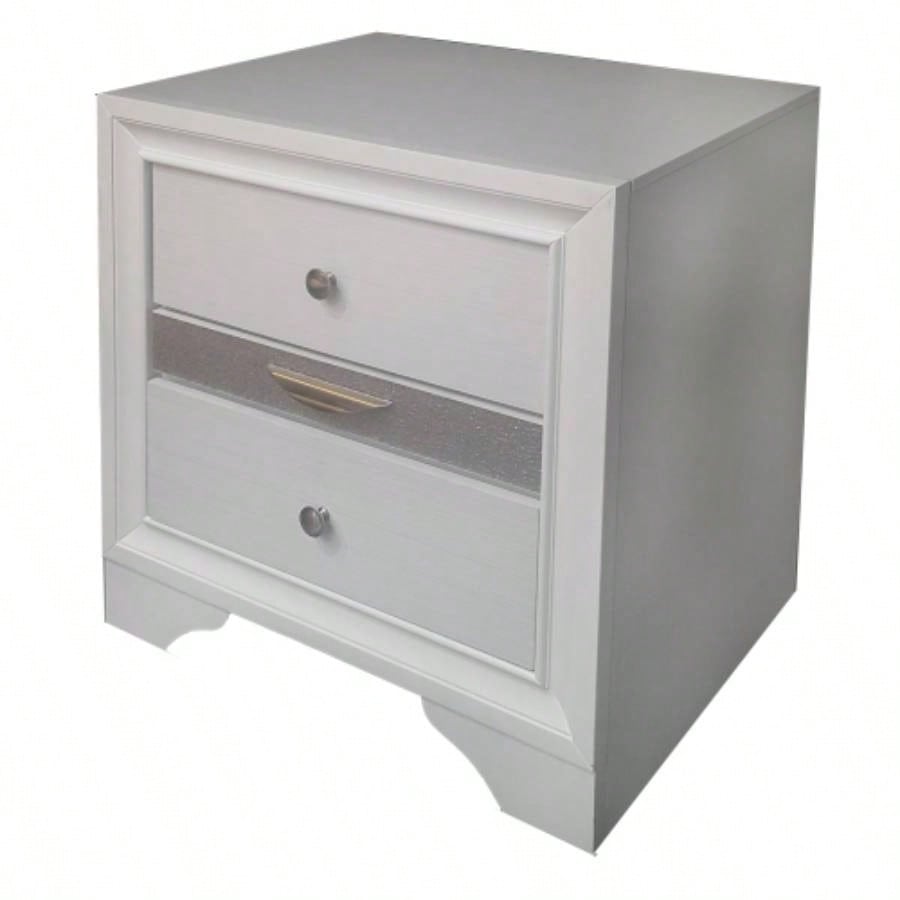 Naima White Nightstand