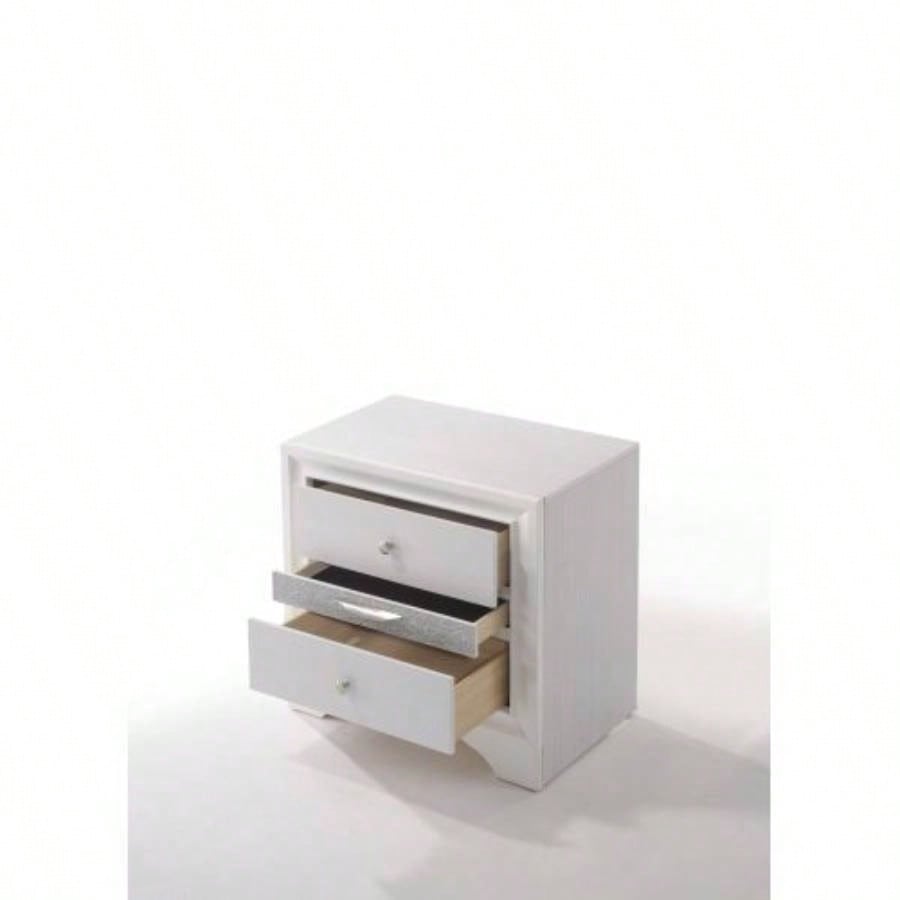 Naima White Nightstand