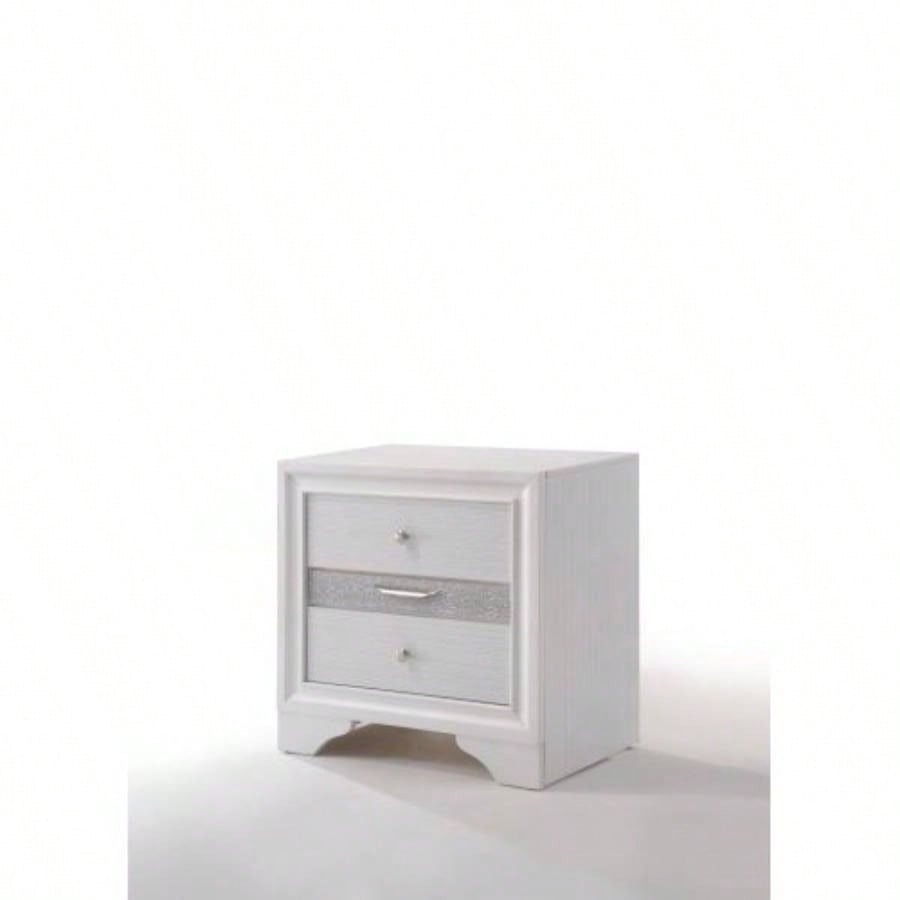 Naima White Nightstand