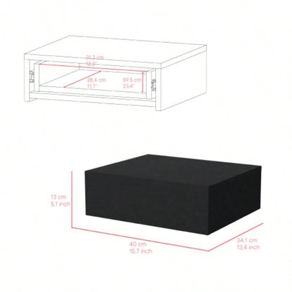 Nightstand Isola, Bedroom, Black
