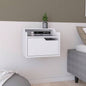 Winchester Floating Nightstand, Modern Dual - Tier Design with Spacious Single Drawer Storage, Dark Brown
