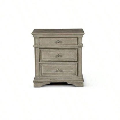 Highland Park - Nightstand With USB - Waxed Driftwood