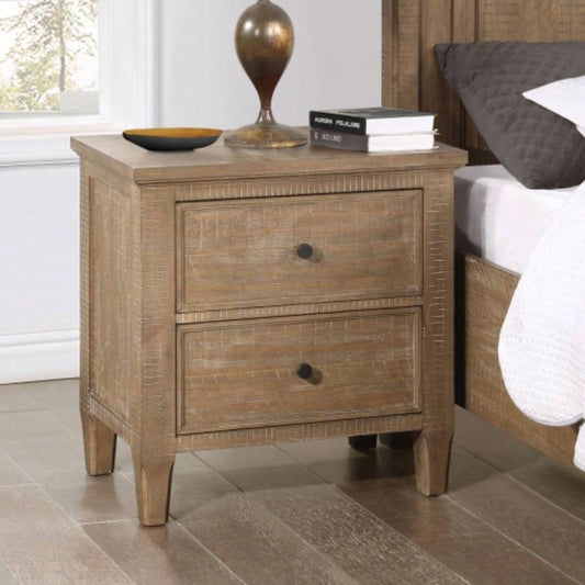 - 2 Drawer Nightstand - Dark Brown