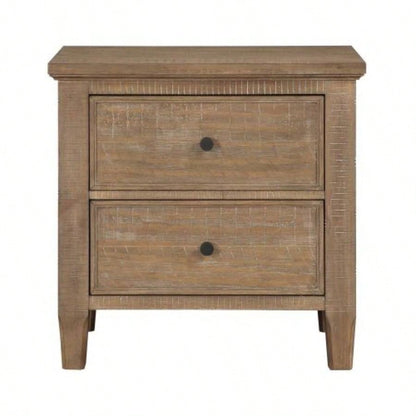 - 2 Drawer Nightstand - Dark Brown