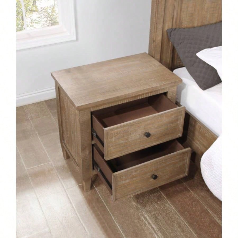 - 2 Drawer Nightstand - Dark Brown