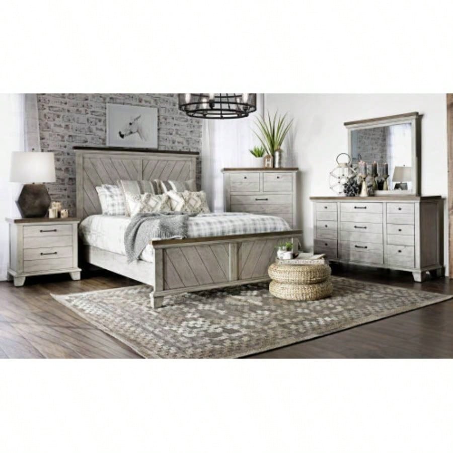 Bear - Nightstand - Pearl Silver