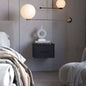 Black Wall - Mounted Floating Nightstand