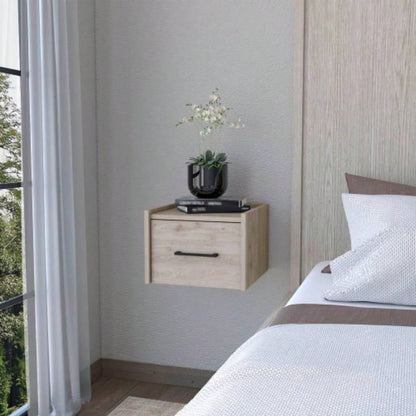 Black Wall - Mounted Floating Nightstand