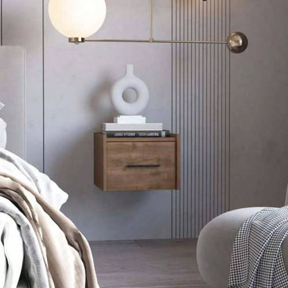 Black Wall - Mounted Floating Nightstand