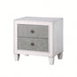 Katia Rustic Gray Weathered White Night Stand