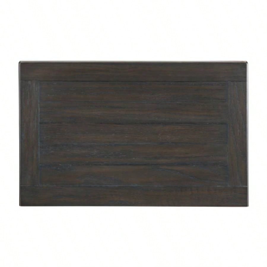 Transitional - Rustic Style Coffee and Antique Gray 2 - Drawer Nightstand 1pc Flat Knobs Classic Bedroom Furniture