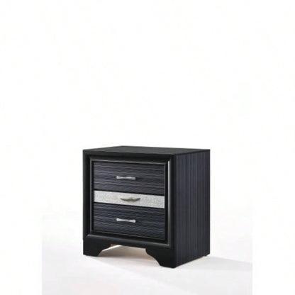 Naima Black Nightstand
