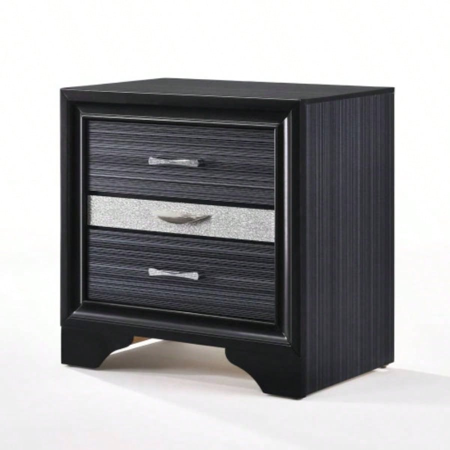 Naima Black Nightstand