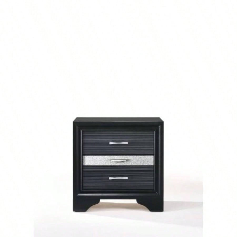 Naima Black Nightstand