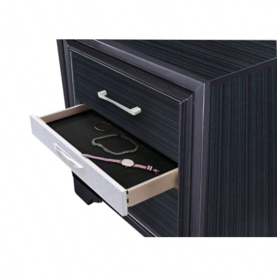 Naima Black Nightstand