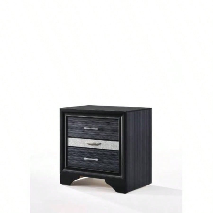 Naima Black Nightstand
