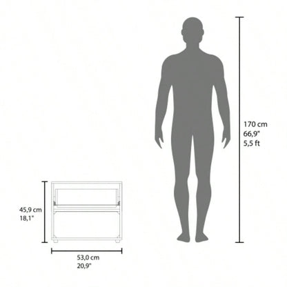 Nightstand, 1 Drawer, 1 Shelf, 4