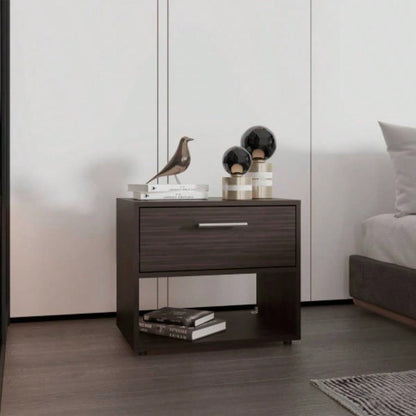 Nightstand, 1 Drawer, 1 Shelf, 4