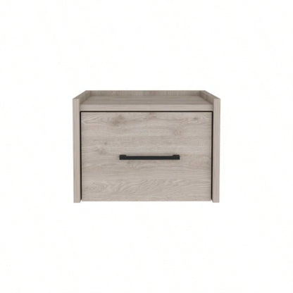 Floating Nightstand Calion, Bedroom, Light Gray
