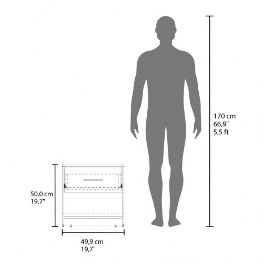 Nightstand, 1 Door, 1 Shelf