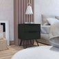 Nuvo Nightstand, Two Drawers, Hairpin