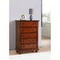 Sleek Cherry Nightstand Modern Spaces