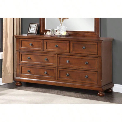 Sleek Cherry Nightstand Modern Spaces
