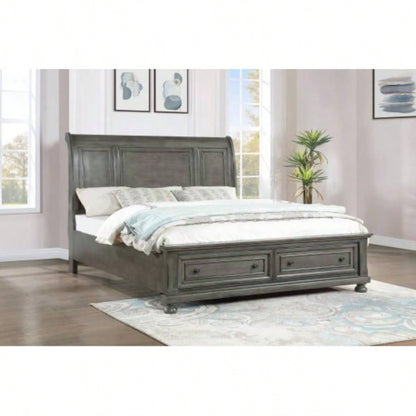 Sleek Cherry Nightstand Modern Spaces