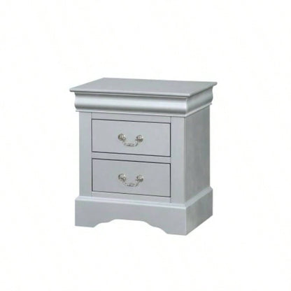 Louis Philippe Platinum Nightstand