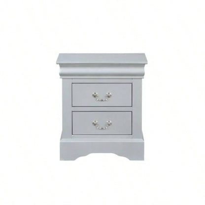 Louis Philippe Platinum Nightstand