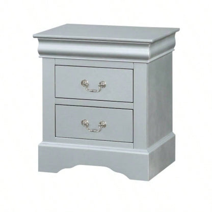 Louis Philippe Platinum Nightstand