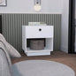 Nightstand Viliigili, One Drawer, White