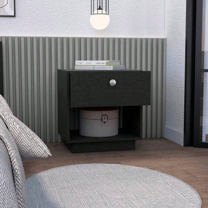 Nightstand Viliigili, One Drawer, White