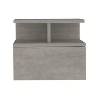 Nightstand Floating Flopini, Bedroom, Concrete Gray