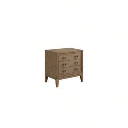 3 Drawer Nightstand with USB in Latte