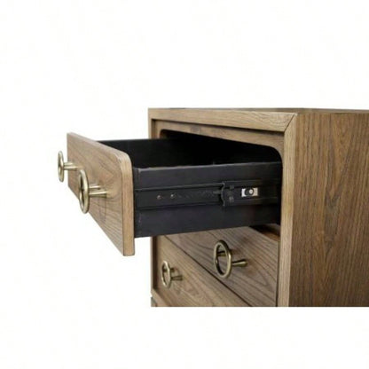 3 Drawer Nightstand with USB in Latte