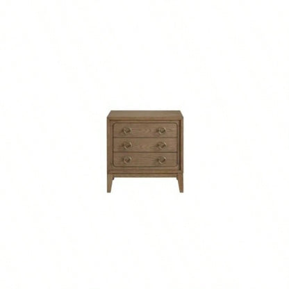 3 Drawer Nightstand with USB in Latte