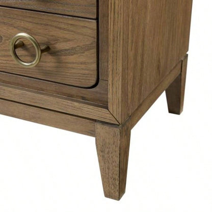3 Drawer Nightstand with USB in Latte