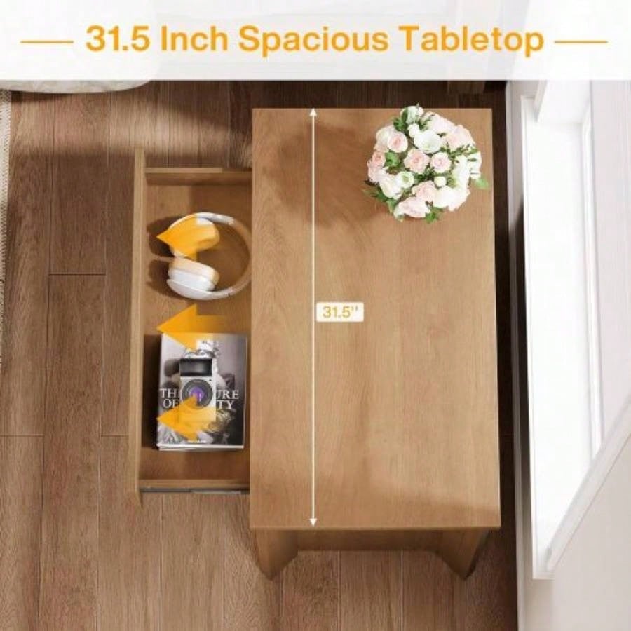 32 Farmhouse Nightstand with 3 Drawers, Large Rustic Brown Bedside Table with Ample Storage Bedroom Living Room