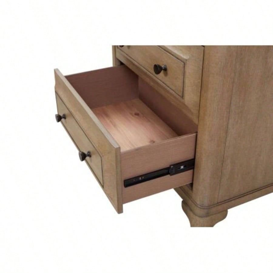 2 Drawer Nightstand With Sand