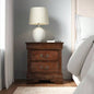 Classic Louis Philippe Style Brown Cherry 1pc Nightstand of 2x Drawers Traditional Design Bedroom Furniture