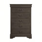 Classic Louis Philippe Style Brown Cherry 1pc Nightstand of 2x Drawers Traditional Design Bedroom Furniture