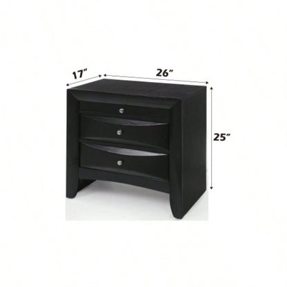 Ireland Black Nightstand