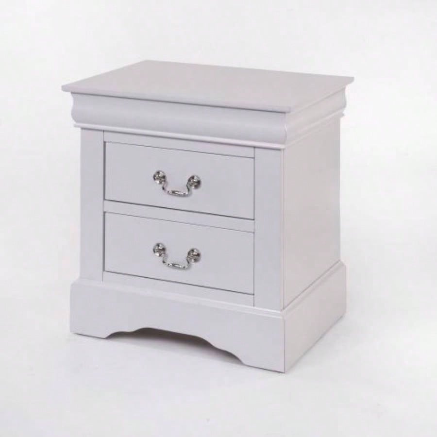 Louis Philippe III White Nightstand