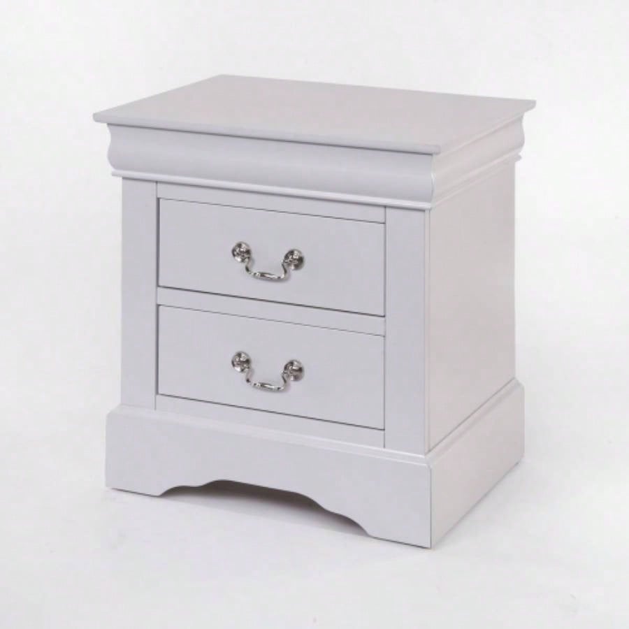 Louis Philippe III White Nightstand