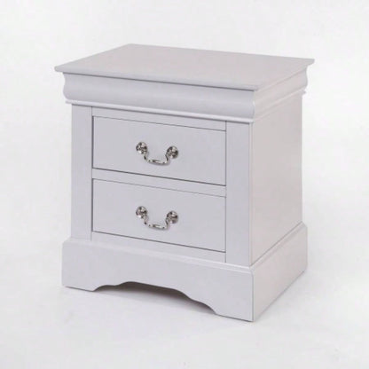 Louis Philippe III White Nightstand