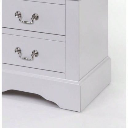 Louis Philippe III White Nightstand