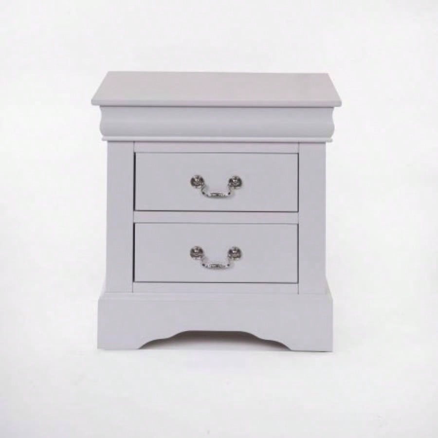 Louis Philippe III White Nightstand