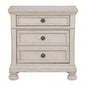 Transitional Antique Brown 1pc Nightstand with Hidden Drawer Bun Feet Classic Wooden Bedroom Furniture